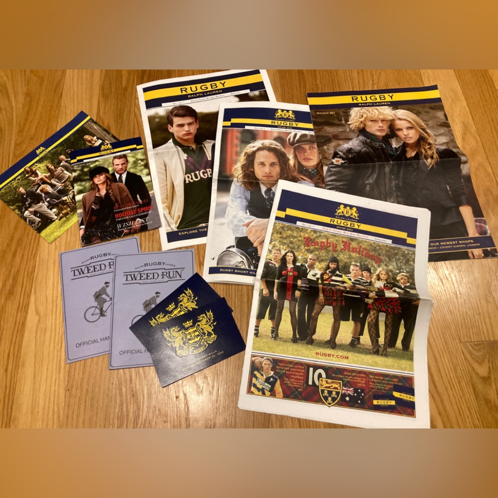 Ralph lauren rugby rare newsprints magazines and prints